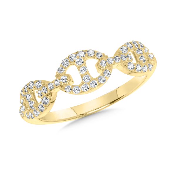 14KT YG DIAMOND RING