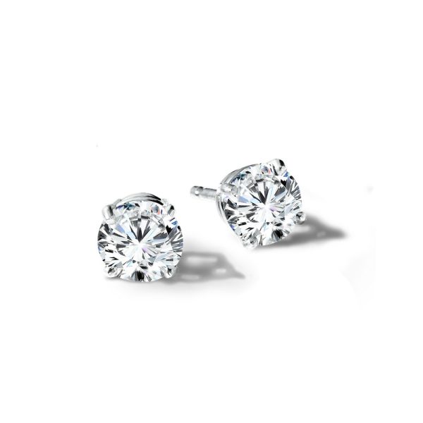 14K Lab-Created Diamond Solitaire Studs