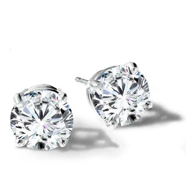 14K Lab-Created Diamond Solitaire Studs